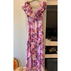 NWT Ruffled Maxi Dress from Lulus